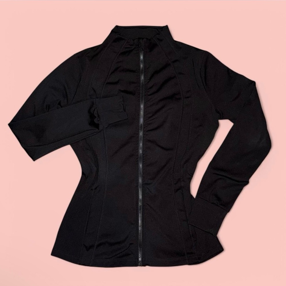 Black Tailored Blazer with Stand-Up Collar